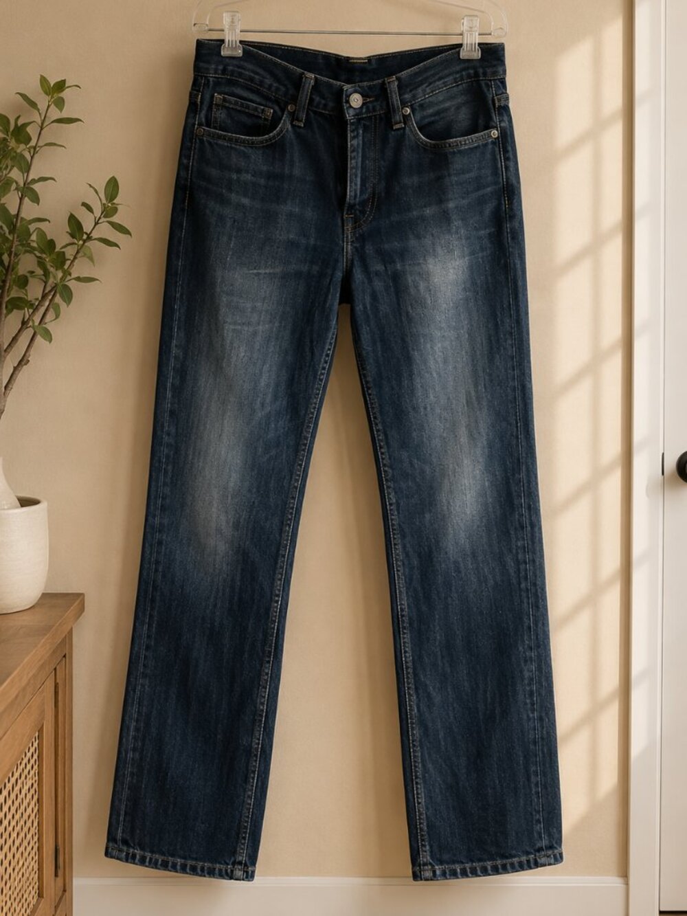 Levi's 514 Straight Fit Jeans Men's Medium Wash Blue Denim Classic